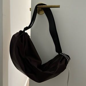 NWT COS padded crossbody - nylon - brown